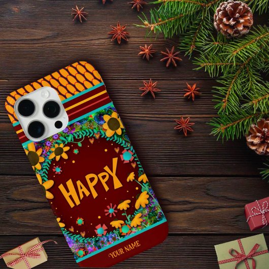 おもしろいデイジーフローラハッピーインスピレーション名 Case-Mate iPhoneケース