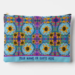 おもしろいデイジーフローラルパタカスタムーン化粧料バッグ アクセサリーポーチ