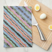 おもしろいデザイナの色 キッチンタオル (四つ折り)
