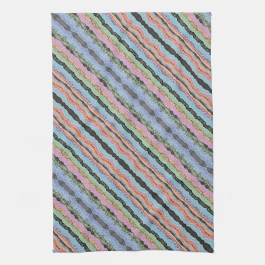 おもしろいデザイナの色 キッチンタオル (縦)