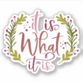 おもしろいデザインことわざとは何か シール (正面)