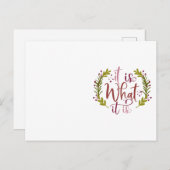 おもしろいデザインとことわざ ポストカード (正面/裏面)