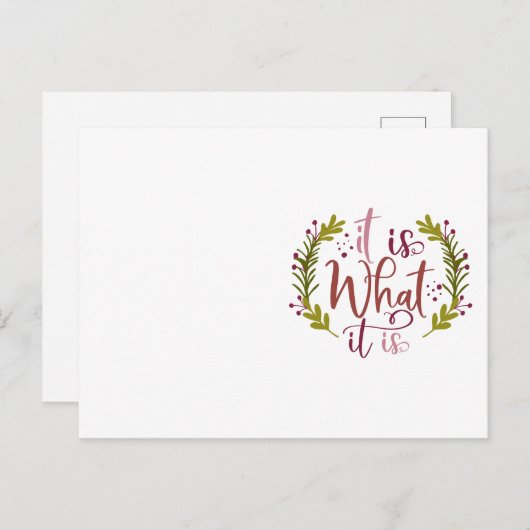 おもしろいデザインとことわざ ポストカード (正面/裏面)