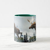 おもしろいデザイン全員の子供のために！ ツートーンマグカップ (中央)