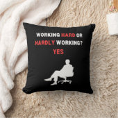 おもしろいデザイン加工懸命又は非加工YesEs クッション (ブランケット)