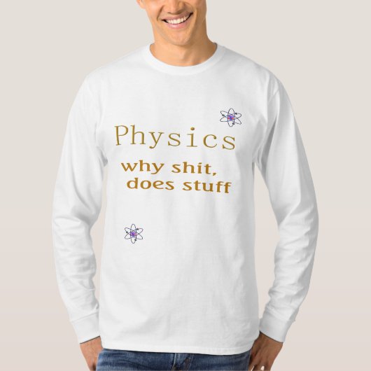 おもしろいデザイン物理Tシャツ Tシャツ (正面)