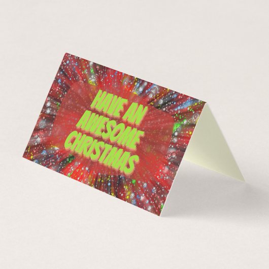 おもしろいデザイン25パッククリスマスカード (正面)