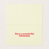 おもしろいデザイン25パッククリスマスカード (内部フラット)