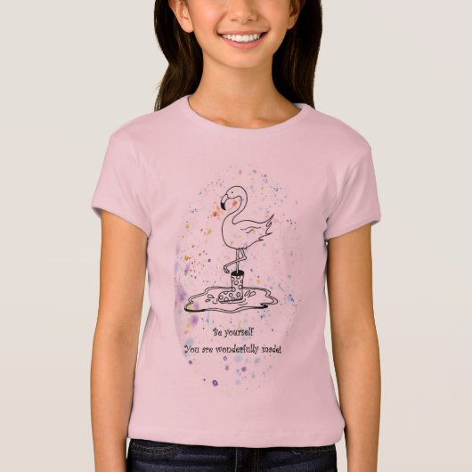 おもしろいデザイン、言葉祝はあなたのユニーク子供 Tシャツ (正面)