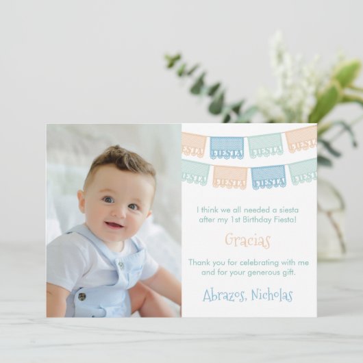 おもしろいデザートカラーズメキシカンフィエスタ写真 サンキューカード (スタンド正面)