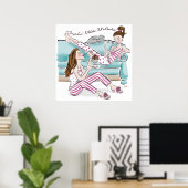 おもしろいデザートフレンズ忘れラブポスター ポスター (ホームオフィス)