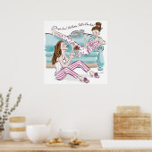 おもしろいデザートフレンズ忘れラブポスター ポスター (キッチン)