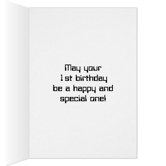 おもしろいデジタルコンピューティングをテーマにした第1誕生日 (内側 (右))