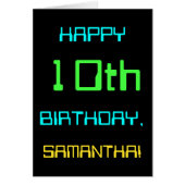 おもしろいデジタルコンピューティングをテーマにした10誕生日 (正面)