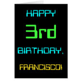 おもしろいデジタルコンピューティングをテーマにした3回目の誕生日 (正面)