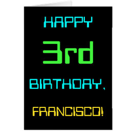 おもしろいデジタルコンピューティングをテーマにした3回目の誕生日