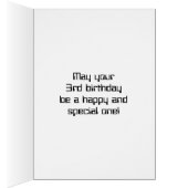 おもしろいデジタルコンピューティングをテーマにした3回目の誕生日 (内側 (右))