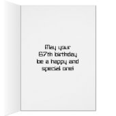 おもしろいデジタルコンピューティングをテーマにした67誕生日 (内側 (右))