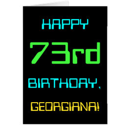 おもしろいデジタルコンピューティングをテーマにした73誕生日