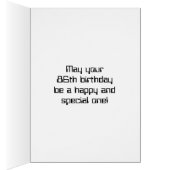 おもしろいデジタルコンピューティングをテーマにした86誕生日 (内側 (右))