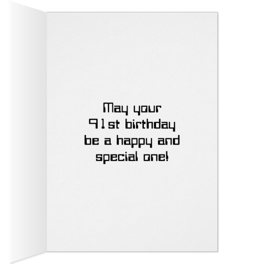 おもしろいデジタルコンピューティングをテーマにした91誕生日 (内側 (右))