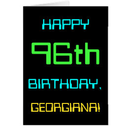 おもしろいデジタルコンピューティングをテーマにした96誕生日