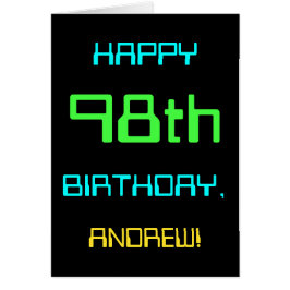 おもしろいデジタルコンピューティングをテーマにした98誕生日