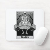 おもしろいデッドリフト ハロウィンジム用スケルトン マウスパッド (マウス)