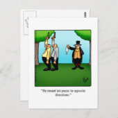 「おもしろいデュエル・ユーモア」はがき ポストカード (正面/裏面)