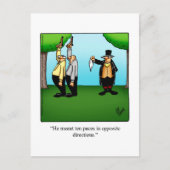 「おもしろいデュエル・ユーモア」はがき ポストカード (正面)