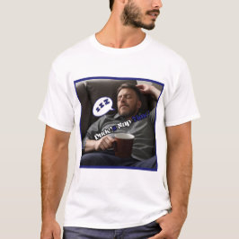 おもしろいデュード昼寝タイムホワイトショートスリーブTシャツ Tシャツ