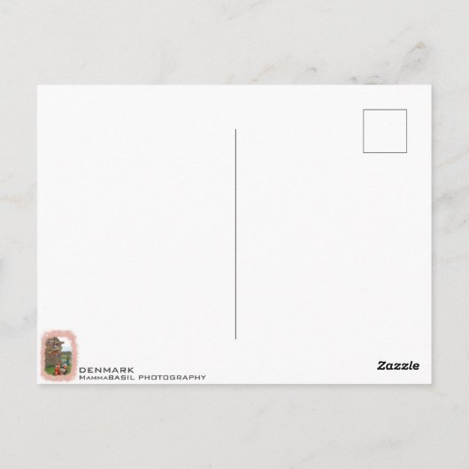 おもしろいデンマークはがき! ポストカード (裏面)