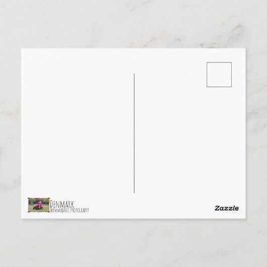 おもしろいデンマークトラクタークイーンポストカード！ ポストカード (裏面)