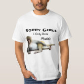 おもしろいデートすること皮肉 Tシャツ (正面)