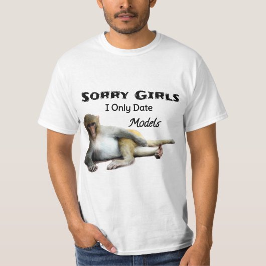 おもしろいデートすること皮肉 Tシャツ (正面)