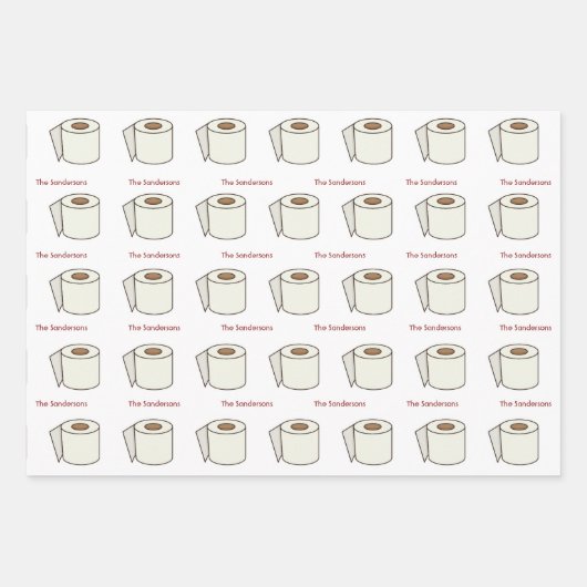 おもしろいトイパーソナライズされたレ紙包装紙 ラッピングペーパーシート (正面3)