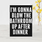 おもしろいトイレ 大人ユーモア 不適切 カード (黄色い花)