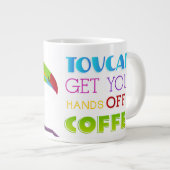 おもしろいトゥーカンプンマグカラフル- Bird ジャンボコーヒーマグカップ (正面右)