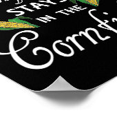 おもしろいトウモロコシ畑で何が起こるか農場の生活 ポスター (角)