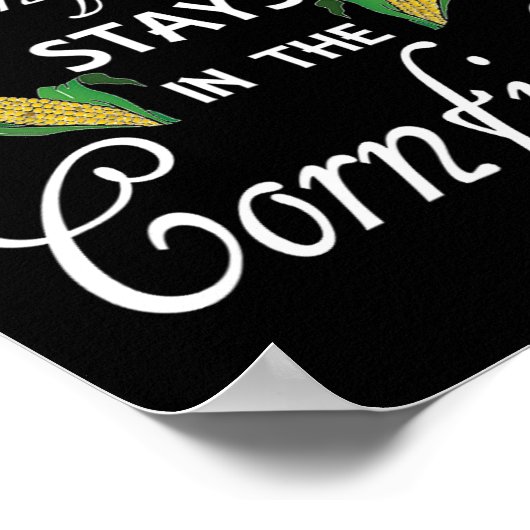 おもしろいトウモロコシ畑で何が起こるか農場の生活 ポスター (角)