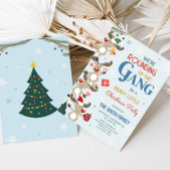 おもしろいトナカイのクリスマスパーティー 招待状