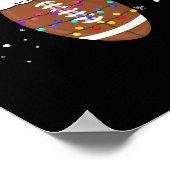 おもしろいトナカイのサンタハットクリスマス ポスター (角)