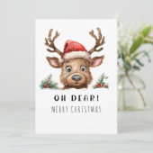おもしろいトナカイのホリデー・クリスマスカード (スタンド正面)