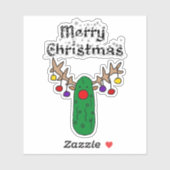 おもしろいトナカイのメリークリスマス シール (シート)