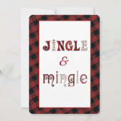 おもしろいトナカイの休日パ企業のーティー 招待状 (裏面)