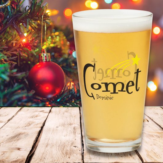 おもしろいトナカイ彗星射撃、 発砲スタークリスマスガラス タンブラーグラス