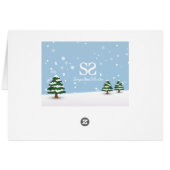 おもしろいトナカイ新年クリスマスツリー2025 (裏面横)