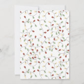 おもしろいトナカイ電球の年次休暇パーティー 招待状 (裏面)