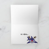 おもしろいトナカイ シーズンカード (内部)