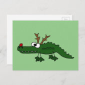 おもしろいトナカイ シーズンポストカード (正面/裏面)